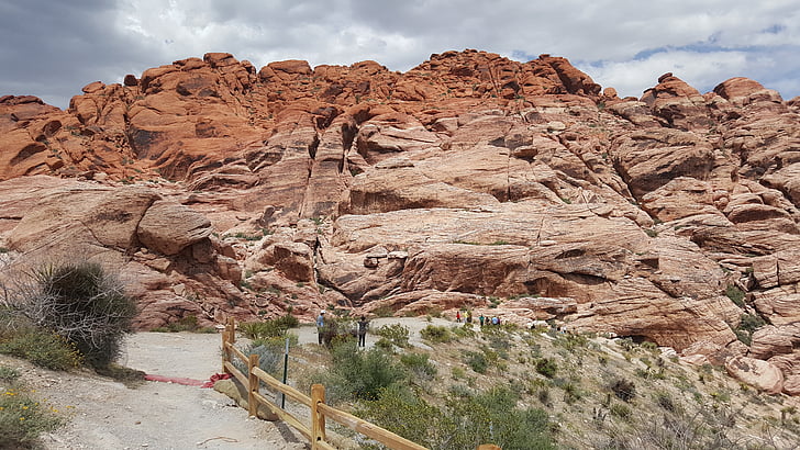 Roca vermella, Las vegas, canó, Nevada, desert de, natura, muntanya