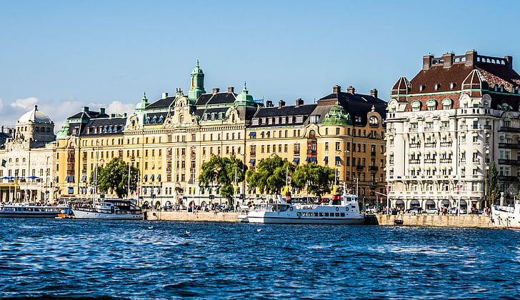 Стокхолм, Швеция, архитектура, град, Скандинавия, Европа, пътуване