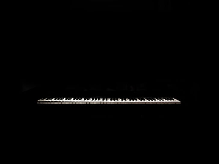 piano, claus, teclat, música, tecla de piano, instrument, negre