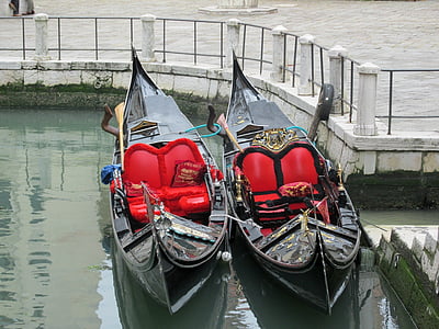 Veneetsia, gondlid, minna, Gondola, Itaalia, Laguna, Sea