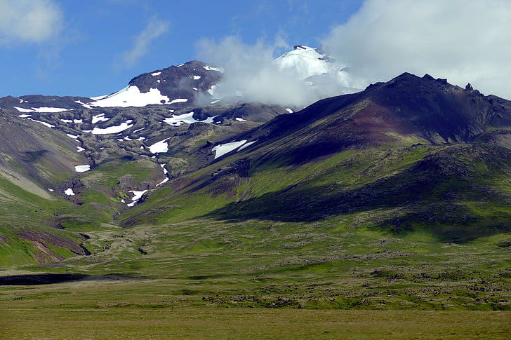 Islandija, narave, rock, skalnati obali, vulkanskih kamnin, vulkanski, snaefellness
