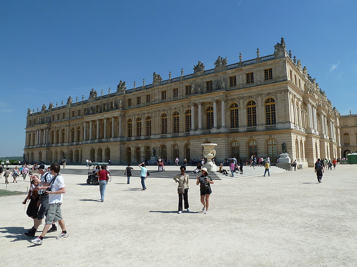 Versailles, budynek, Król Słońce, Zamek, sala z lustrami, Architektura, Europy
