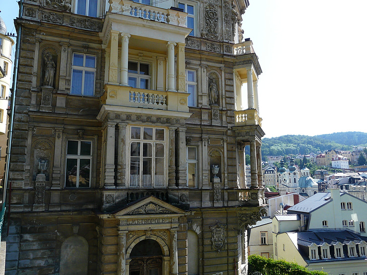 Karlovy vary-i, haza, építészet, híres hely, Európa