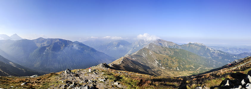 Tatry, Kasprowy wierch, paesaggio, Alti Tatra, tatras polacco, Polonia, il Parco nazionale