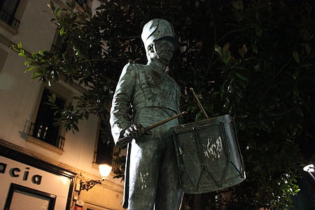 standbeeld, afbeelding, soldaat, Plaza, monument