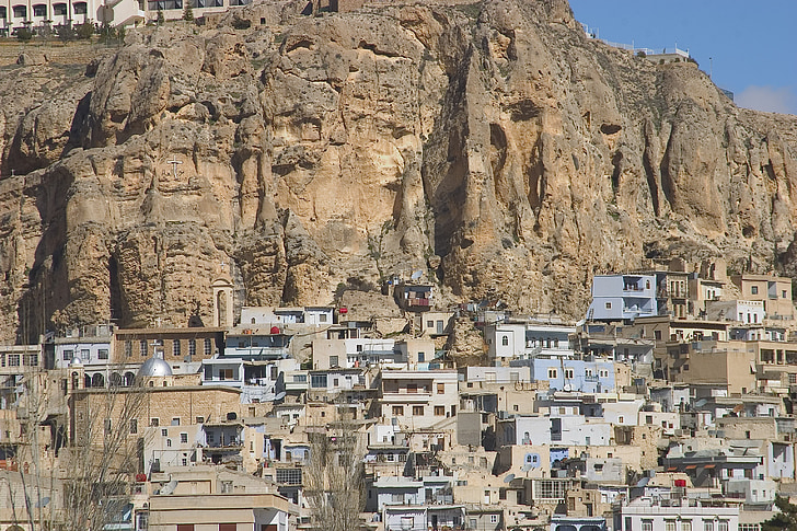 Syria, seidnaya, maalola, christlisches landsbyer