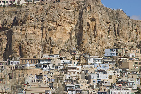 Syyria, seidnaya, maalola, christlisches kylät