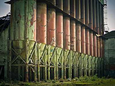 factory, ruin, old factory, leave, lapsed, decay, dilapidated