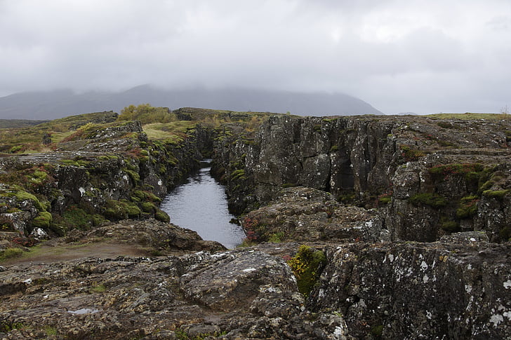 Исландски, рок, природата, Тингветлир, камък, пейзаж, лава
