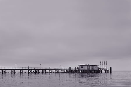 浮桥, 码头, 水, web, 码头, 端口, 康斯坦茨湖
