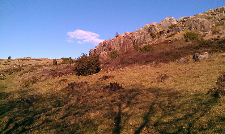 formaciones de roca, ranuras de lyngen, Bornholm