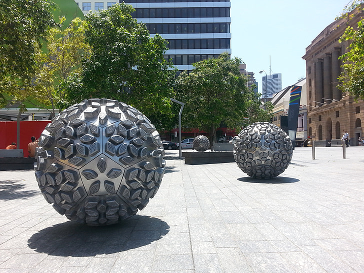 arte, bola, Brisbane, Turismo, ciudad, viajes, Queensland