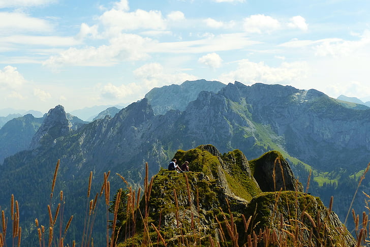 branderschrofen, Summit-ul de Est, lame de iarbă, kenzengebirge, Prințul hill, Geiselstein, capete de mina