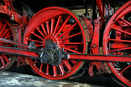 locomotora de vapor, loco, ferrocarril de, locomotora, carril de, tren