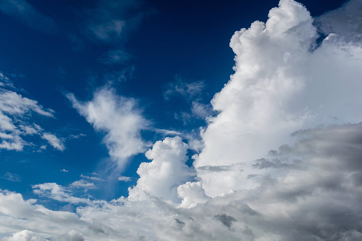 modro nebo, oblaki, cloudporn, vreme, za iskanje, nebo, nebo