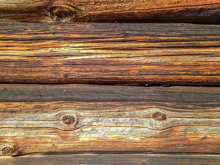 gỗ, nền tảng, kết cấu dầm, tường bằng gỗ, Bar, Bohlen, phong hóa