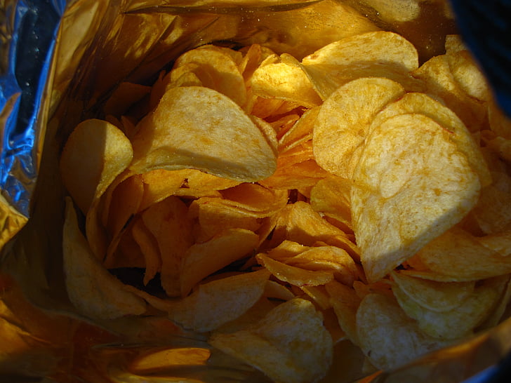 chips, food, cuddly, bag, snack