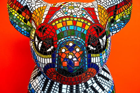 Koala, Mozaika, spalvinga, plytelės, simbolika, simbolių, animacinių filmų