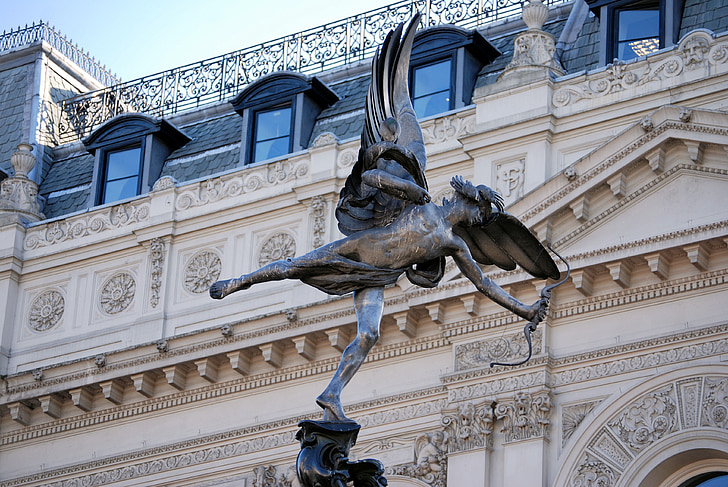 Eros, szobor, Piccadilly circus, Anteros, emlékmű