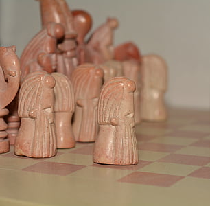 шахові фігури, камінь, гра в шахи, закрити