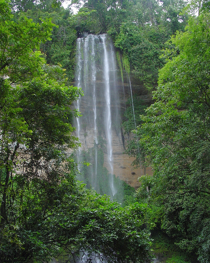 Cachoeiras, natureza, cascata, Turismo, Guiné, Kindia, Bridal veil falls