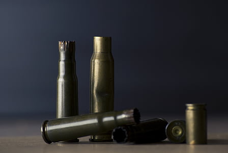 peluru shell, senjata, logam, militer, amunisi, peluru, bahaya