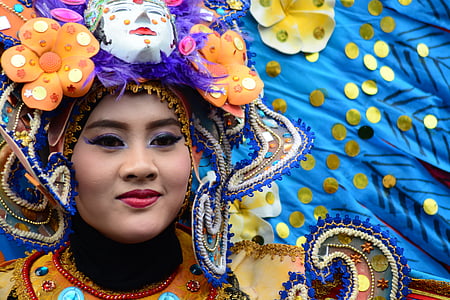 dona, moda, Carnaval, Festival, esdeveniment, femella, mascarada
