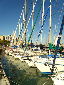 Yachts, havet, Mallorca, Spanien, Marina, Haven, vattnet
