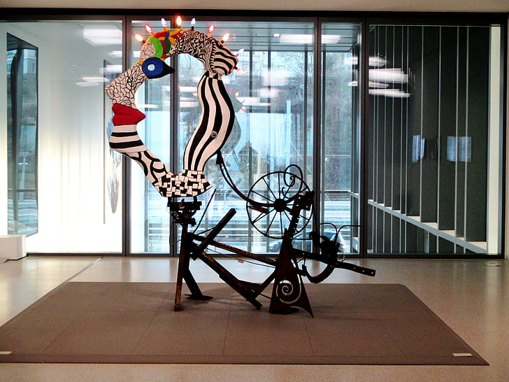 Tēlniecība, metāls, māksla, mehānisku skulptūra, l'illumination, Niki de saint phalle, Žans tinguely