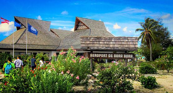 Flughafen Bora bora, Landschaft, Urlaub, tropische, Natur, Sommer, Wasser