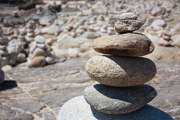 Steinen, Wünsche, Granit, Weg von St. James, Gleichgewicht, Pyramide