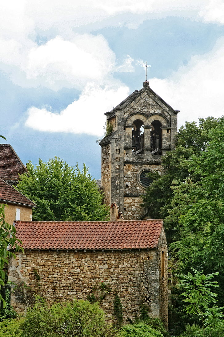 Prancūzija, Périgord, Dordogne, bažnyčia