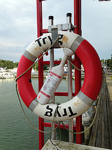 life buoy, boating, port
