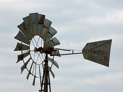 Windrad, Texas, USA, verlassen, Windmühle