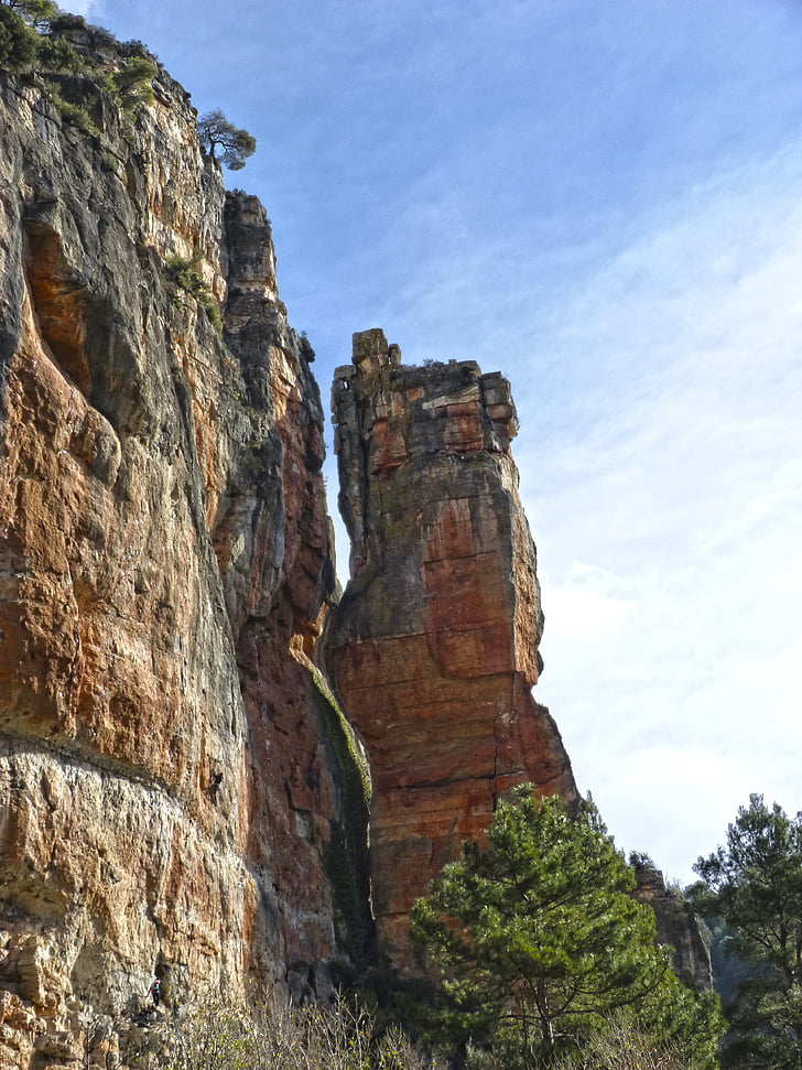 aguja de roca, columna de la roca, Siurana, naturaleza, Rock - objeto, paisaje, al aire libre