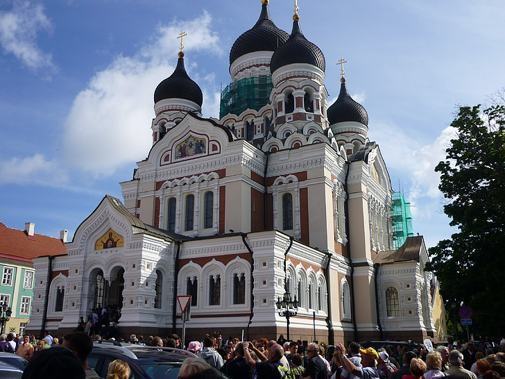 Estonia, Tallinn, budynek, Historycznie, Kościół, Architektura, Rosja