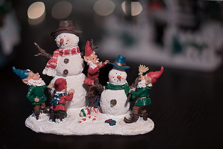 plitka, fotografije, snijeg, čovjek, Gnoma, keramika, figurica