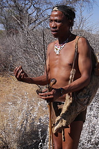 Botswana, Bushman, ursprungsbefolkningarnas kultur, jägare och samlare
