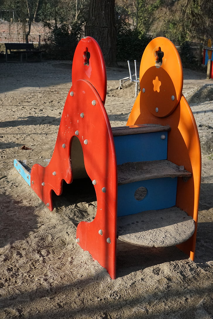 children's playground, slide, playground