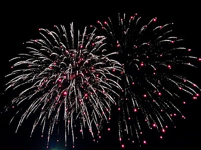 fireworks, rocket, night, sylvester, new year's eve, sky, fireworks rocket