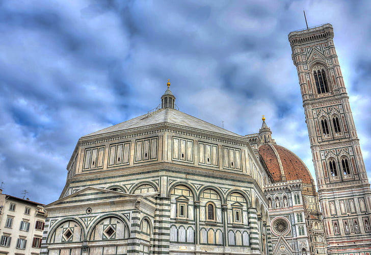 Florencie, Itálie, Duomo, Evropa, Firenze, Architektura, orientační bod