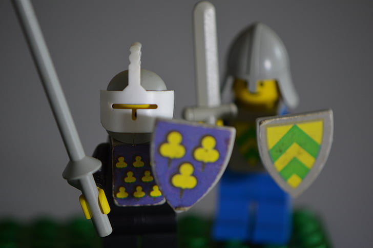 LEGO, barn, leker, fargerike, spill, byggeblokker, Knight