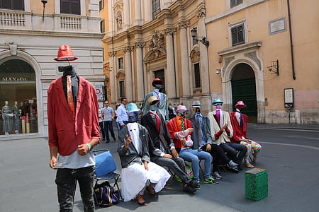 mänskliga, Italien, Rom, Street, njutbar, underhållning, landskap
