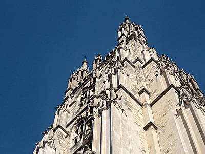 cathedral, tower, canterbury, building, landmark, architecture, south west