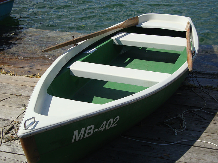 rowing boat, boot, lake