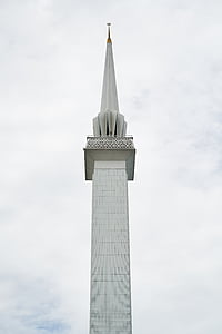 minaret de la, asiàtic, Malàisia, blanc, religió, alta, bonica