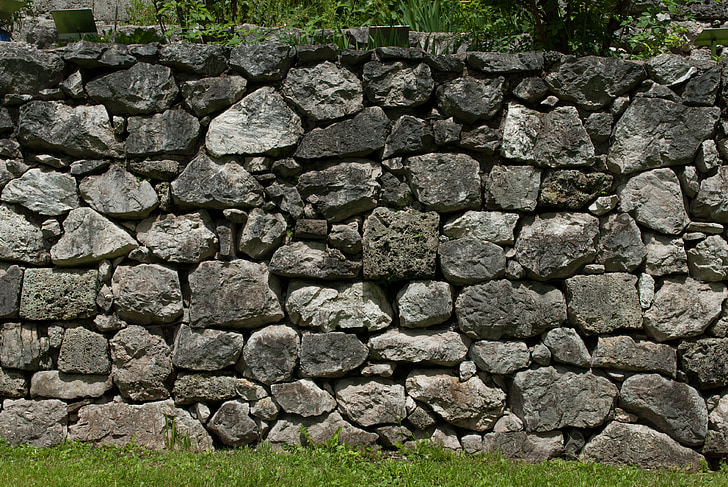 каменна стена, стена, Градина, природата, текстура, естествени камъни, текстура камък