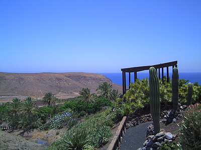 Fuerteventura, debesis, zila, vasaras, Spānija, Pavasaris, saulains