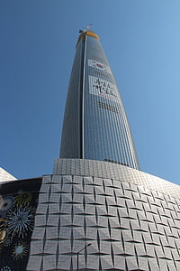 Korea, Seoul, Jamsil, Lotte tower, 2. lotte world, bygning, skyskraber