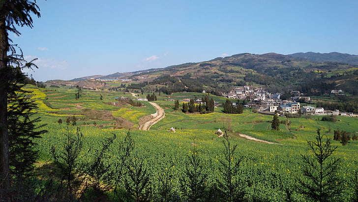jalan, pemandangan, langit